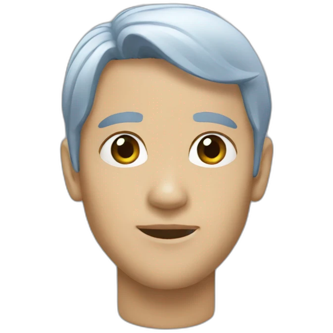 Avatar bleu emoji
