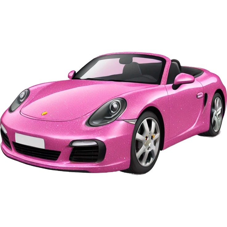 Pink glitter porsh  emoji