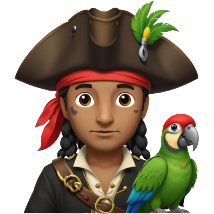 pirate and parrot emoji