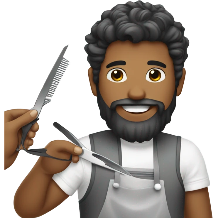 Barber cutting hair  emoji