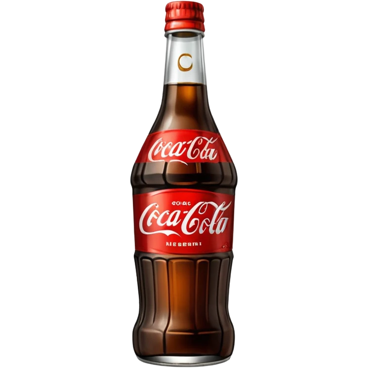Botella cortada que contenga dentro fernet con coca cola emoji