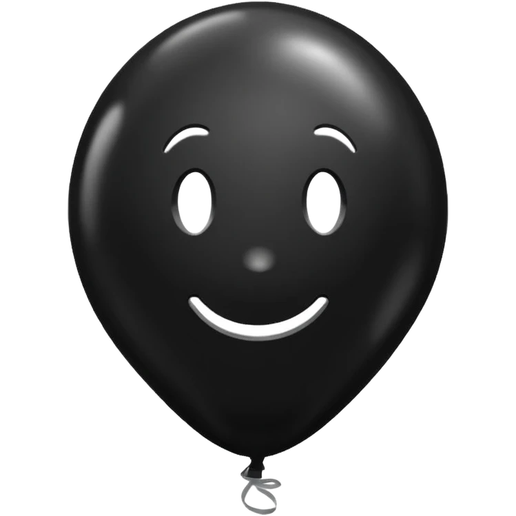 Black balloon emoji