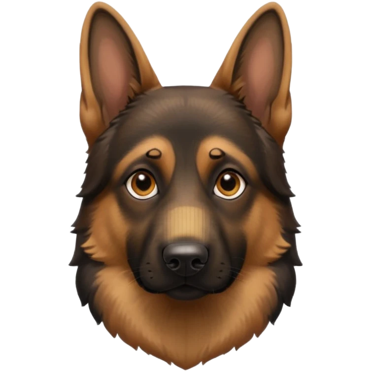 German shepherd head emoji