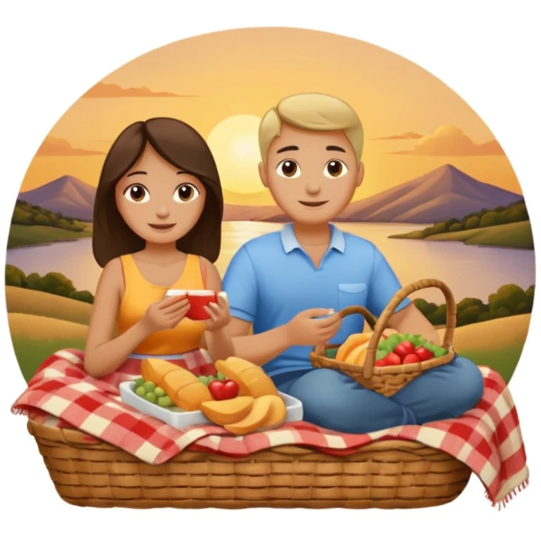 Sunset picknick emoji