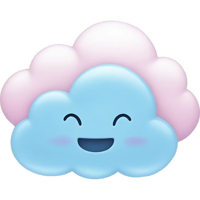 pastel blue cloud emoji