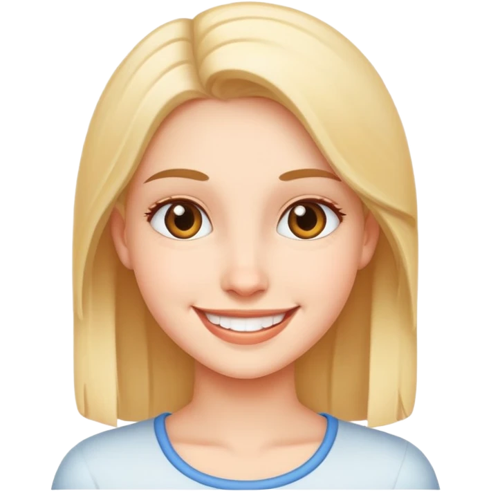 smiling girl emoji