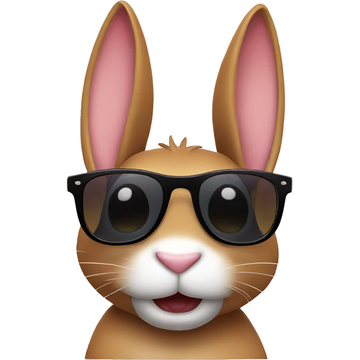 happy rabbit sunglasses emoji