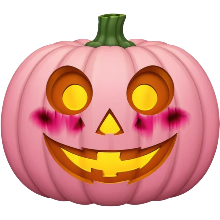 Halloween pumpkin pastel pink emoji