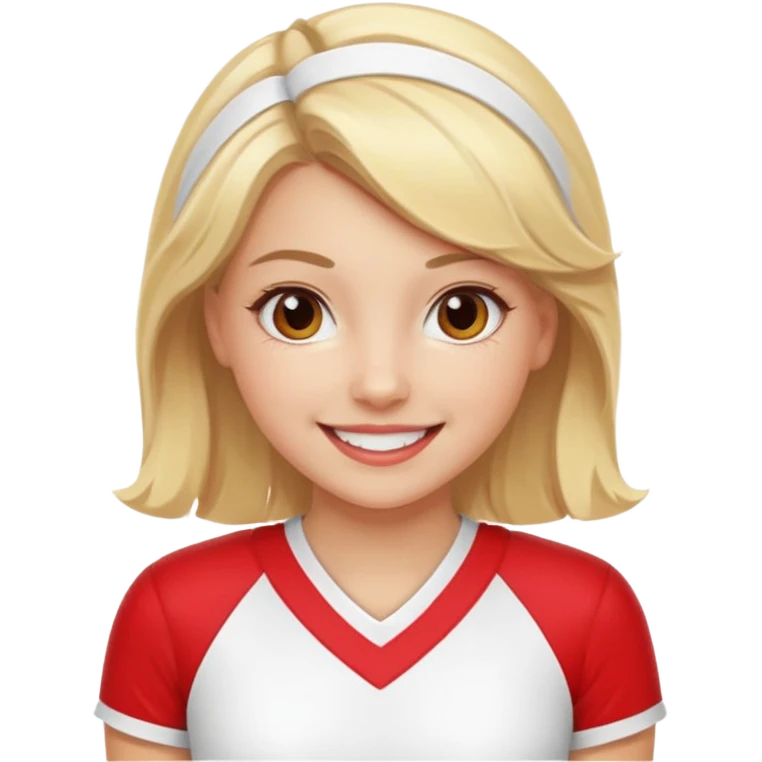 create an emoji of a cheerleader emoji