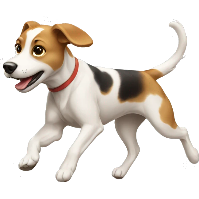 Running dog emoji