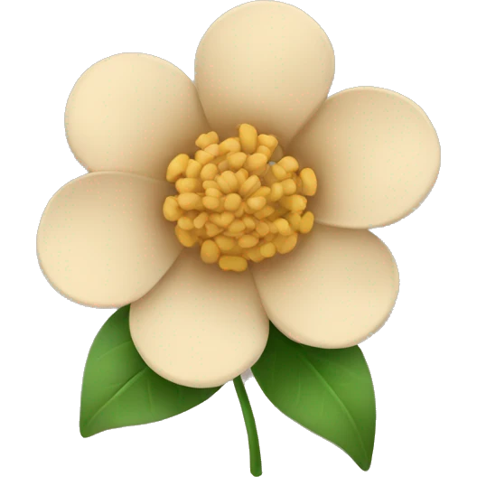 Beige flower emoji
