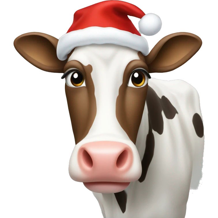 Vache de noël emoji