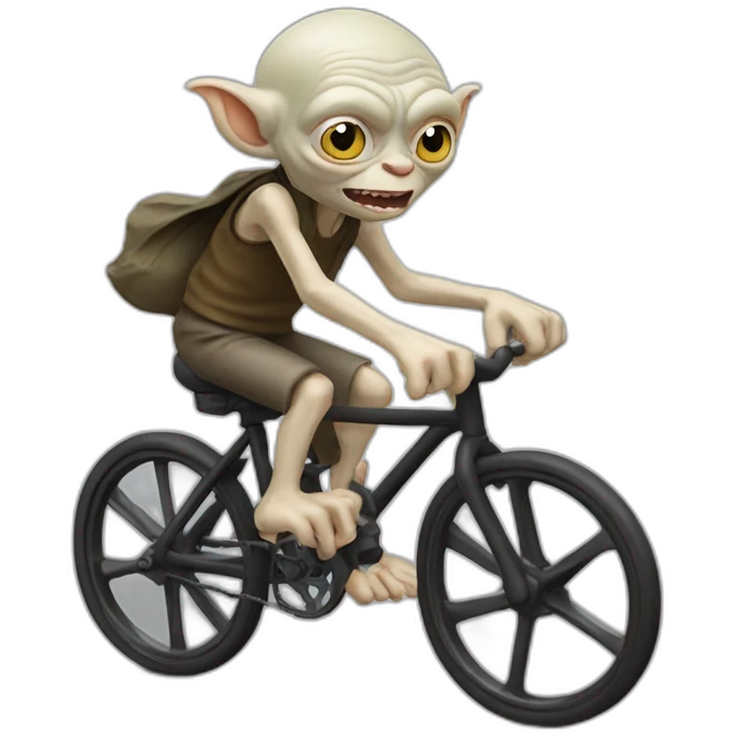 gollum biking emoji