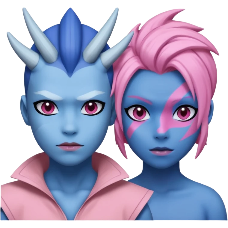 Pokemon legendary azul and pink palkia emoji