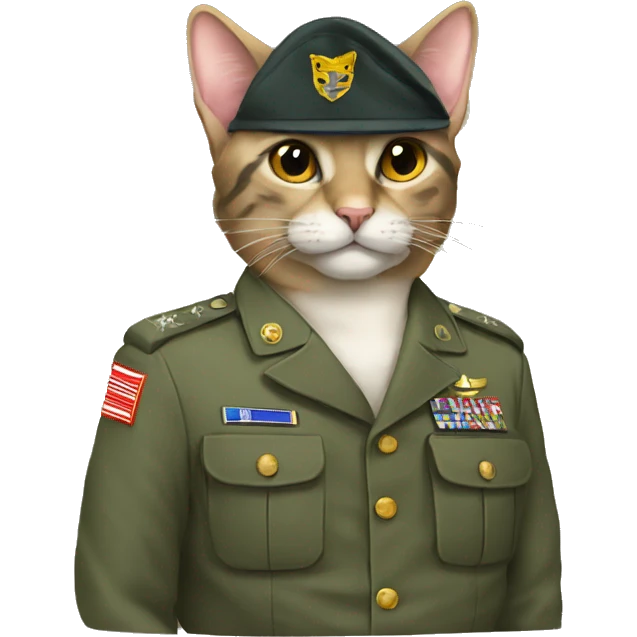 military cat emoji