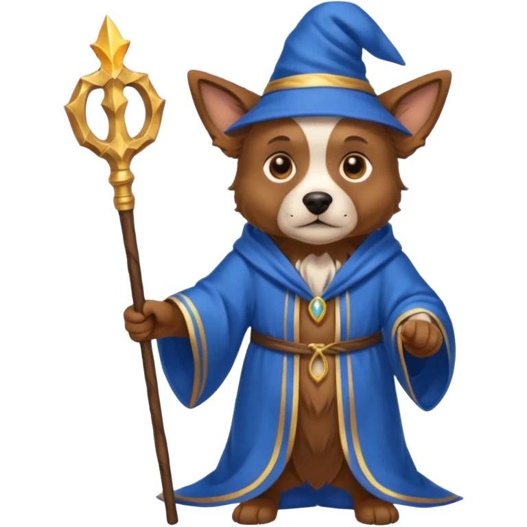Dog wizard emoji