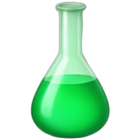 chemist's flask green emoji