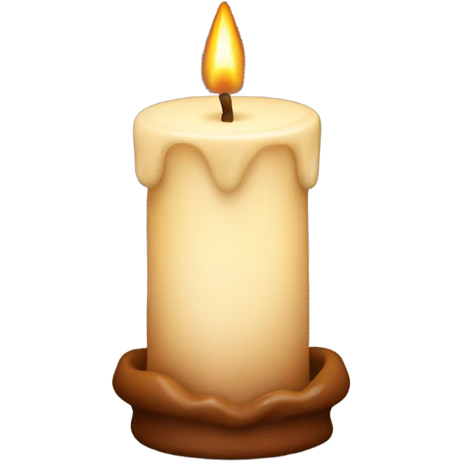brown candle emoji