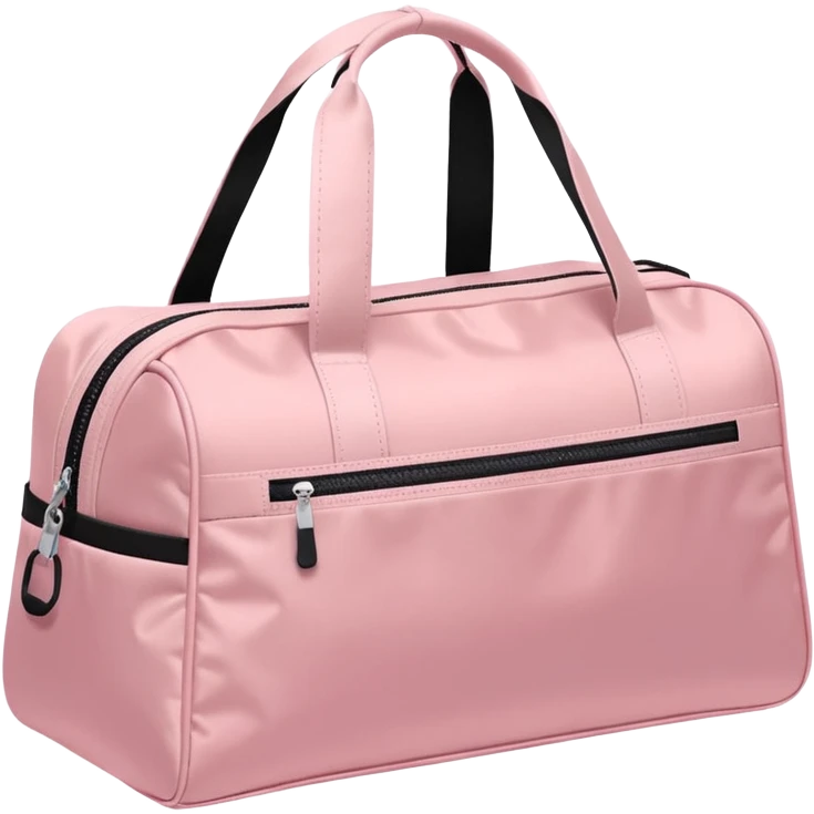 Pastel pink gym bag emoji