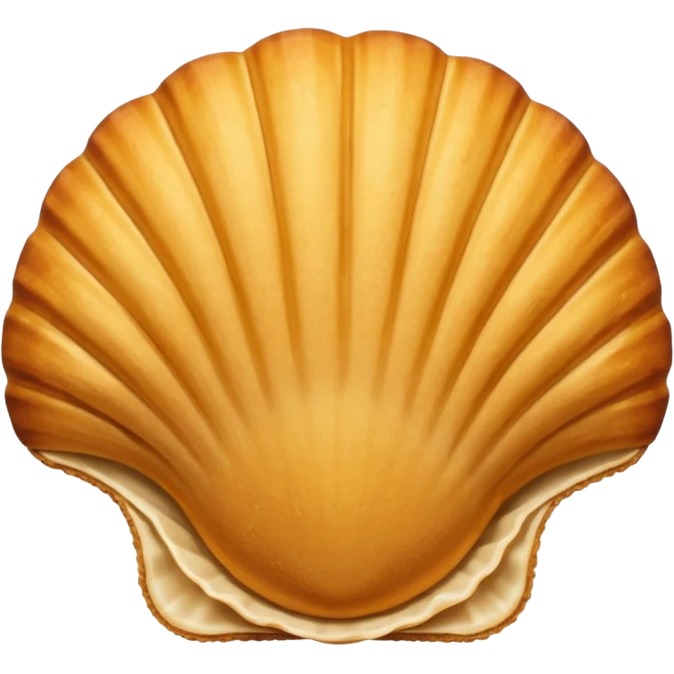 madeleine snack. no under layer bread emoji