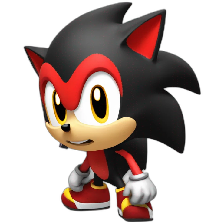 Shadow the Hedgehog 3d emoji