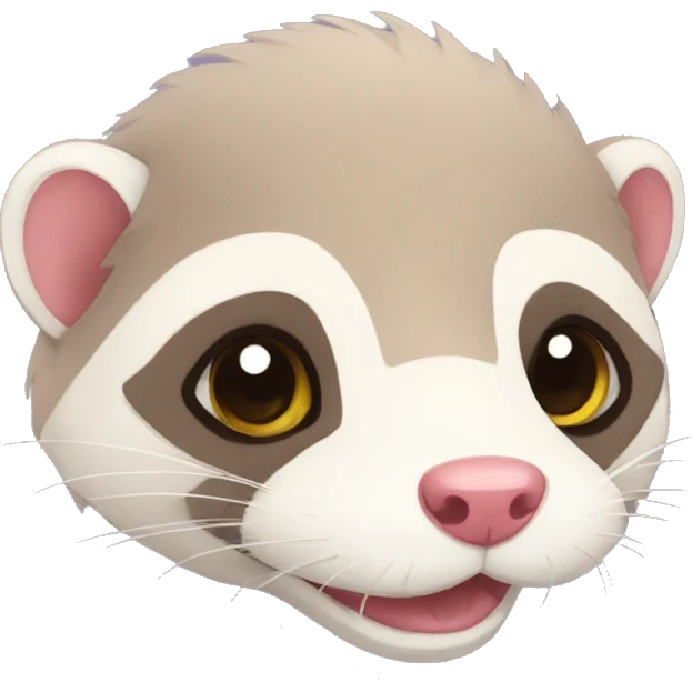a cuddly ferret emoji
