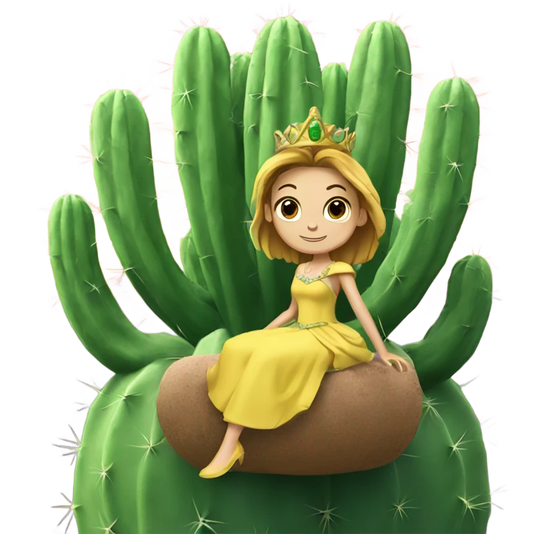princess on cactus  emoji