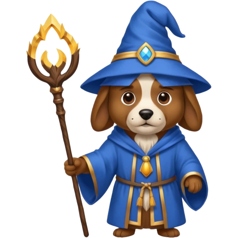 Dog wizard emoji