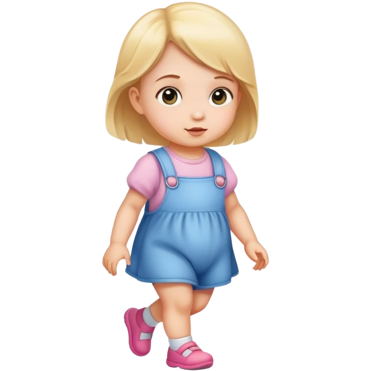 baby girl walking emoji