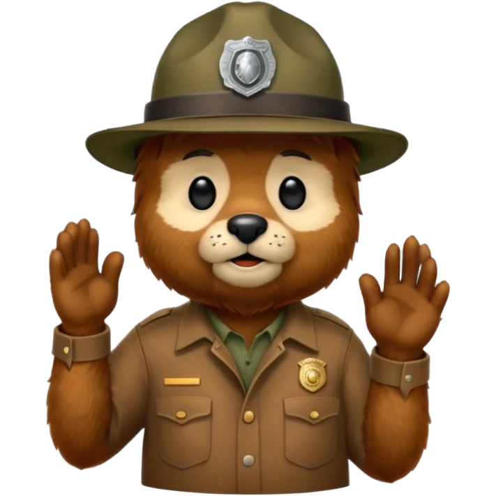 Smokey the bear emoji