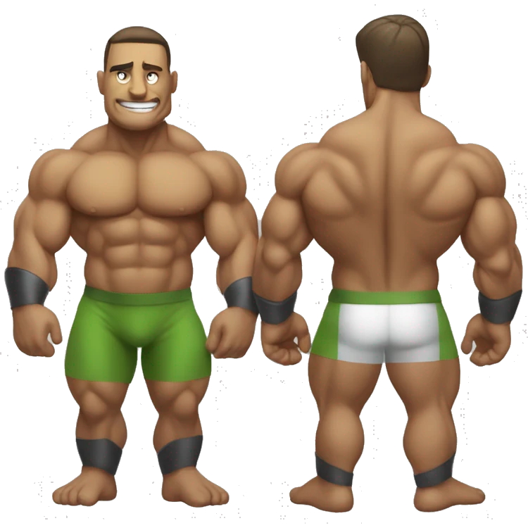 Tartaruga bodybuilder emoji