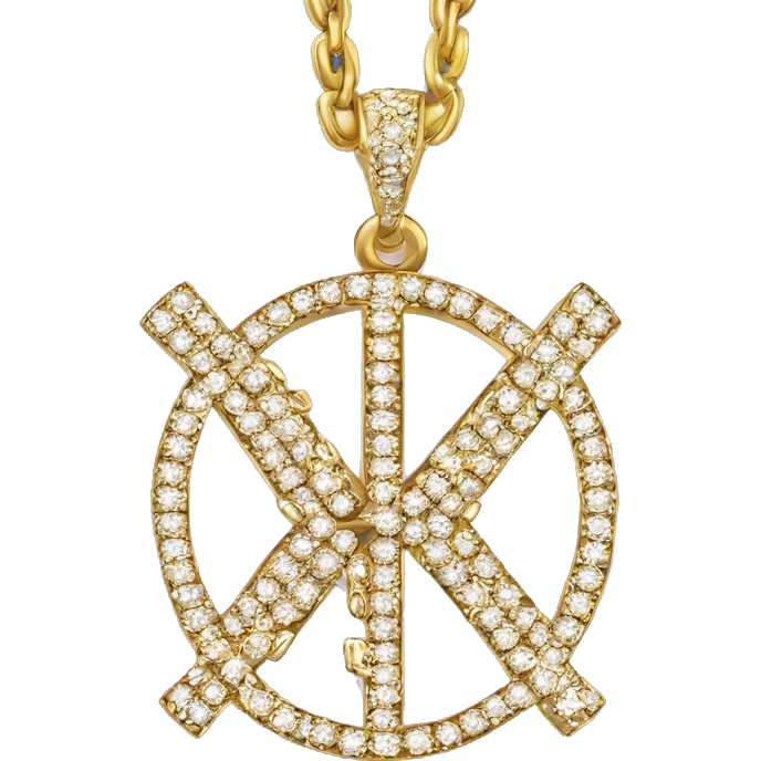 the word « Tana » wrote on a golden diamond chain emoji