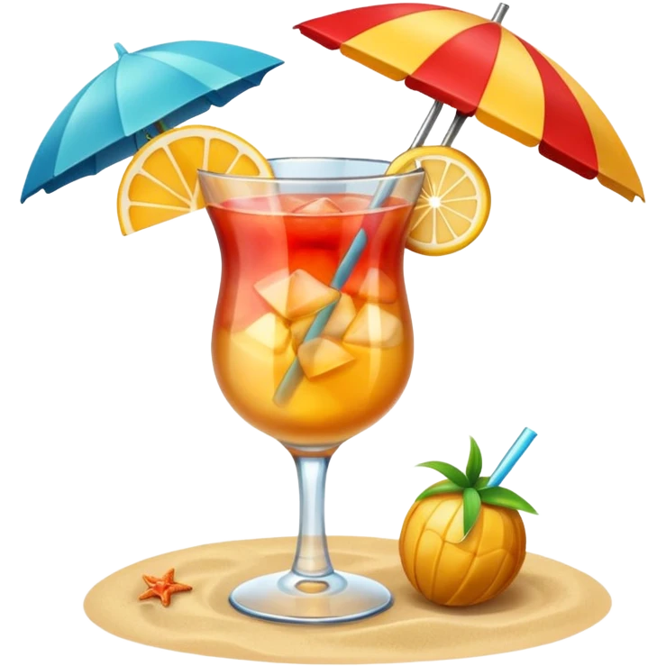 beach coctail drink emoji