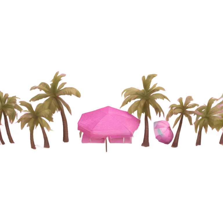 pink beach  emoji