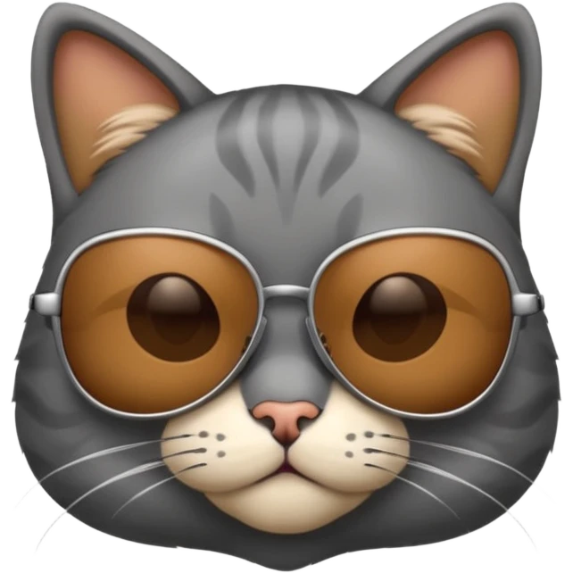 Cat wearing sunglasses emoji