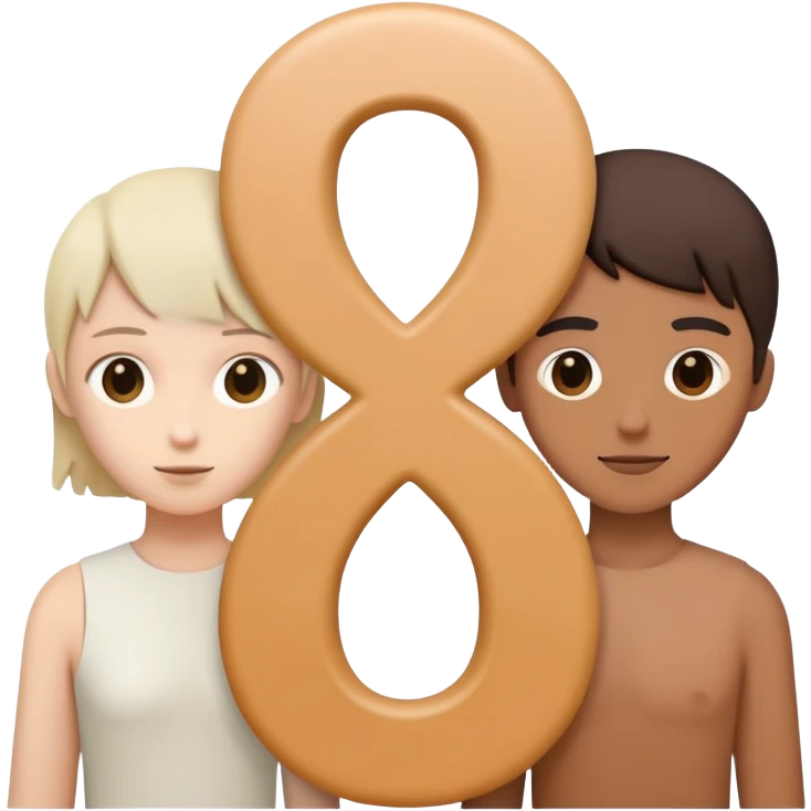two gender-neutral figures forming the number 69, subtle and abstract, no explicit content emoji