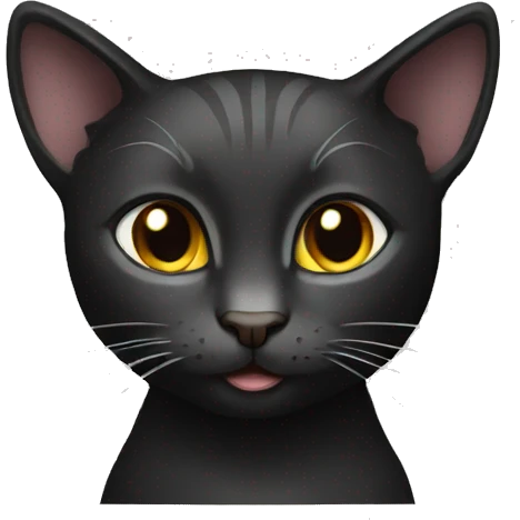 Cat black emoji