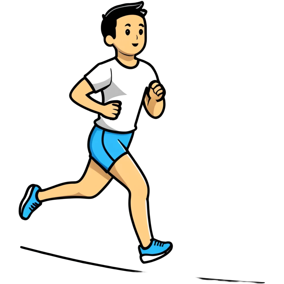 person jogging outdoors emoji
