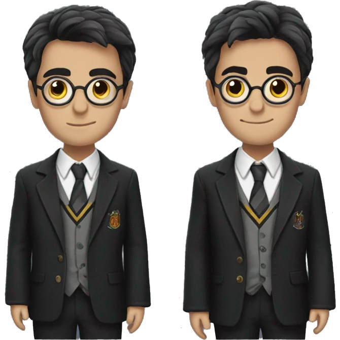 harry potter with suit emoji