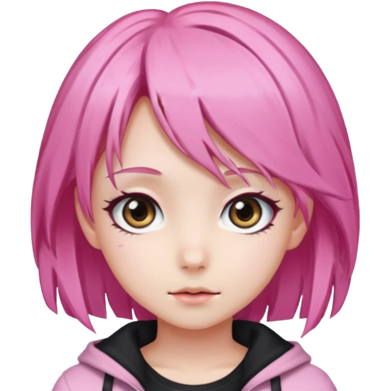 Pink anime emoji