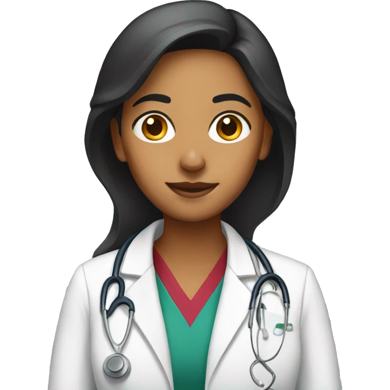 indian doctor female emoji