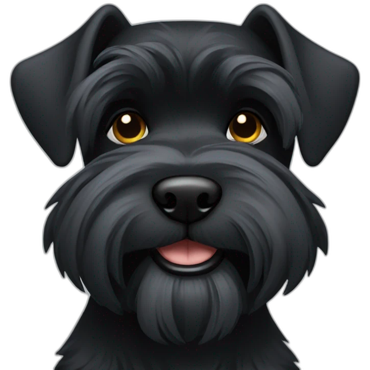 Black Schnauzer emoji