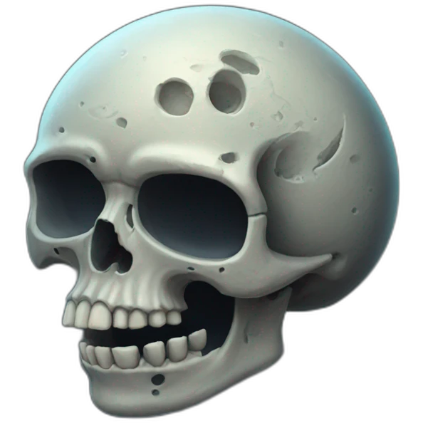 Moon-skull emoji