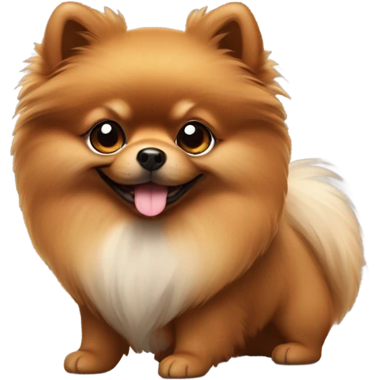Brown Pomeranian  emoji