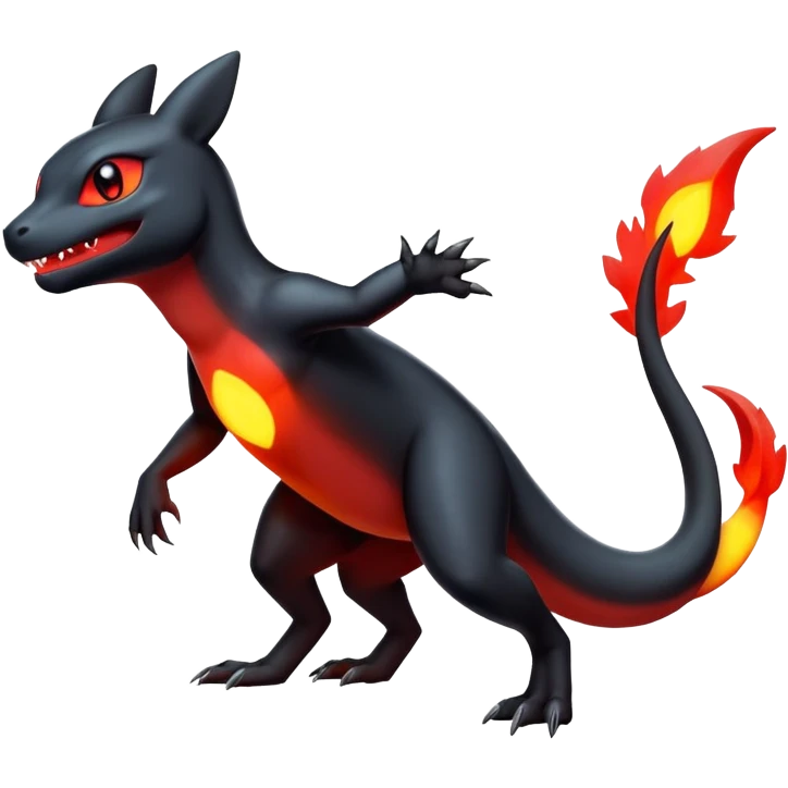 Salandit-Umbreon-Charmeleon-Fakémon-hybrid-creature (full body)  emoji