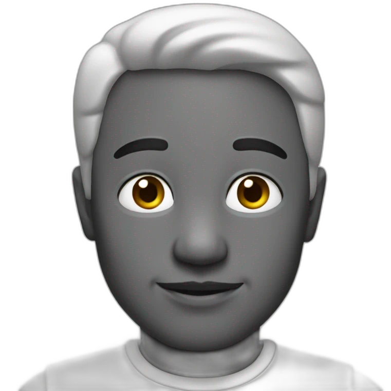 1 emoji black and white archive emoji