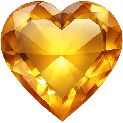Citrine heart gem emoji