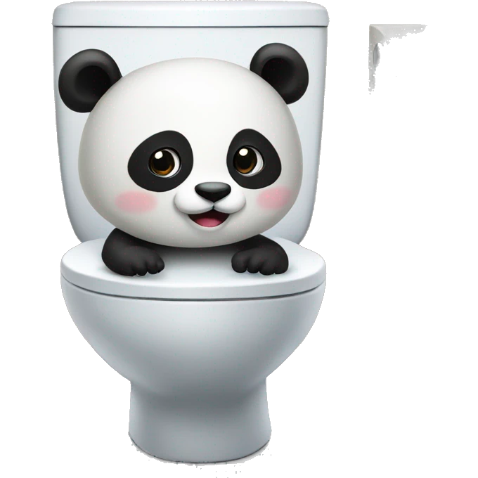 panda on a wc emoji