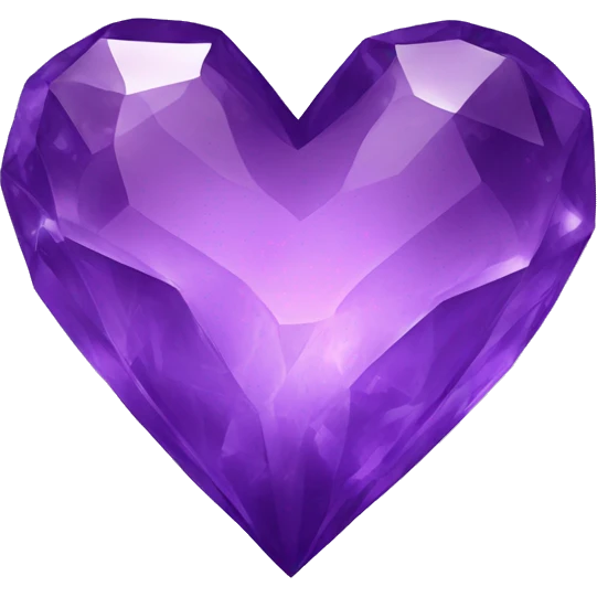purple crystal heart emoji