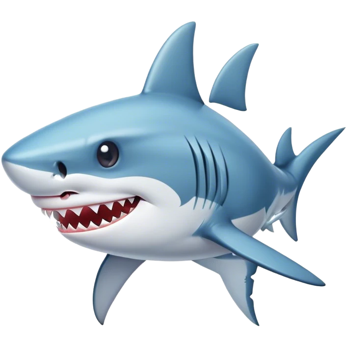 Shark with a bow emoji